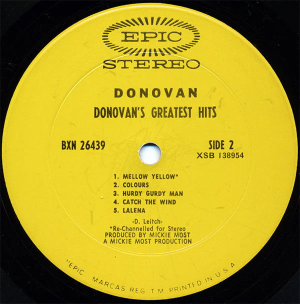 Donovan - Donovan's Greatest Hits (LP, Comp, Pit) (Very Good (VG)) - Image 5
