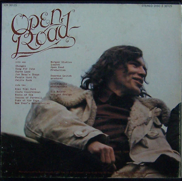 Donovan - Open Road (Reel, 4tr Stereo, 7" Reel, Album) (Very Good (VG)) - Image 2