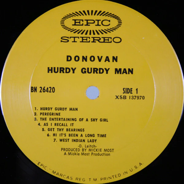 Donovan - The Hurdy Gurdy Man (LP, Album, Pit) (Very Good (VG)) - Image 3