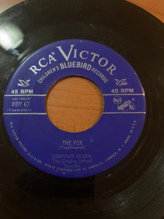Dorothy Olsen - The Fox / Polly Wolly Doodle (7", Single) (Very Good Plus (VG+)) - Image 3