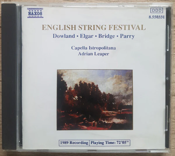 Dowland*, Elgar*, Bridge*, Parry* - English String Festival (CD, Album, Comp) (Very Good Plus (VG+))