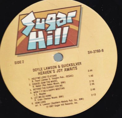 Doyle Lawson & Quicksilver - Heaven's Joy Awaits (A Cappella Quartets) (LP, Album) (Near Mint (NM or M-)) - Image 4