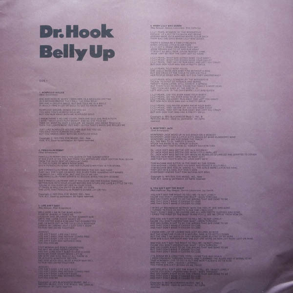 Dr. Hook & The Medicine Show - Belly Up (LP, Album + 7", S/Sided, Mono, Bon) (Very Good Plus (VG+)) - Image 5