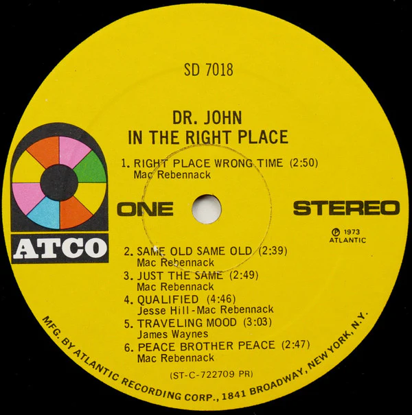 Dr. John - In The Right Place (LP, Album, PR ) (Very Good (VG)) - Image 5
