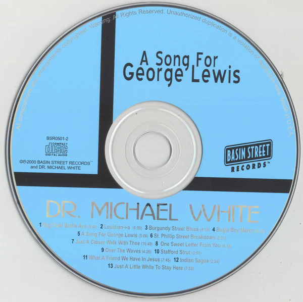 Dr. Michael White - A Song For George Lewis (CD, Album) (Near Mint (NM or M-)) - Image 4