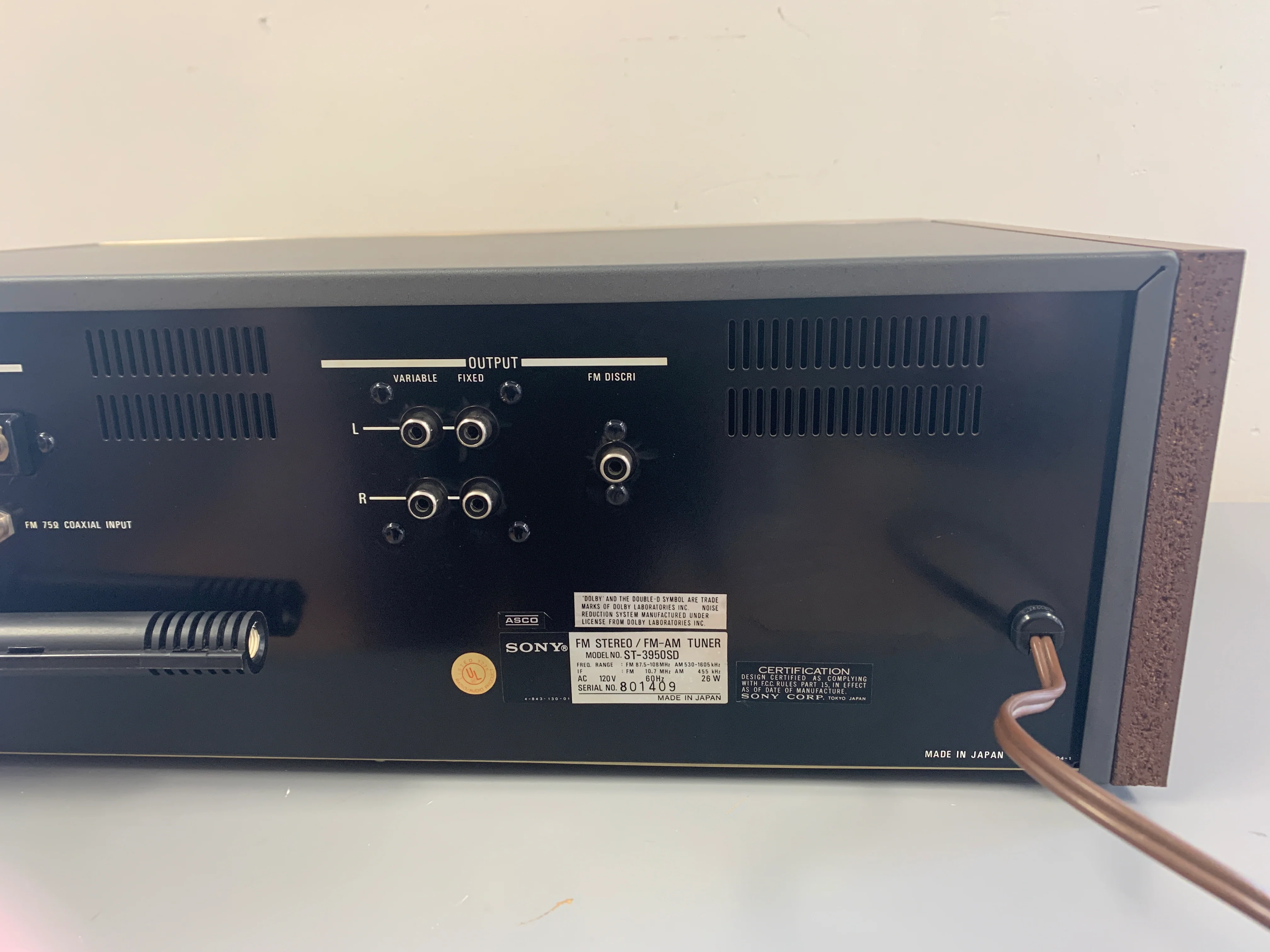 Sony ST-3950 Stereo Tuner - Image 9