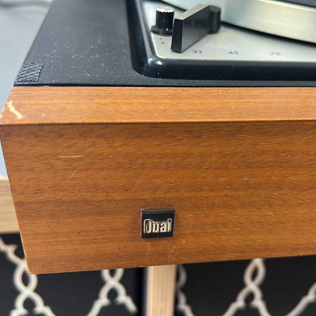 Dual 1218 Turntable with Dual Plinth & CH21 Sliding Dust Cover * Shure M91 * Super Rare ! - Image 10