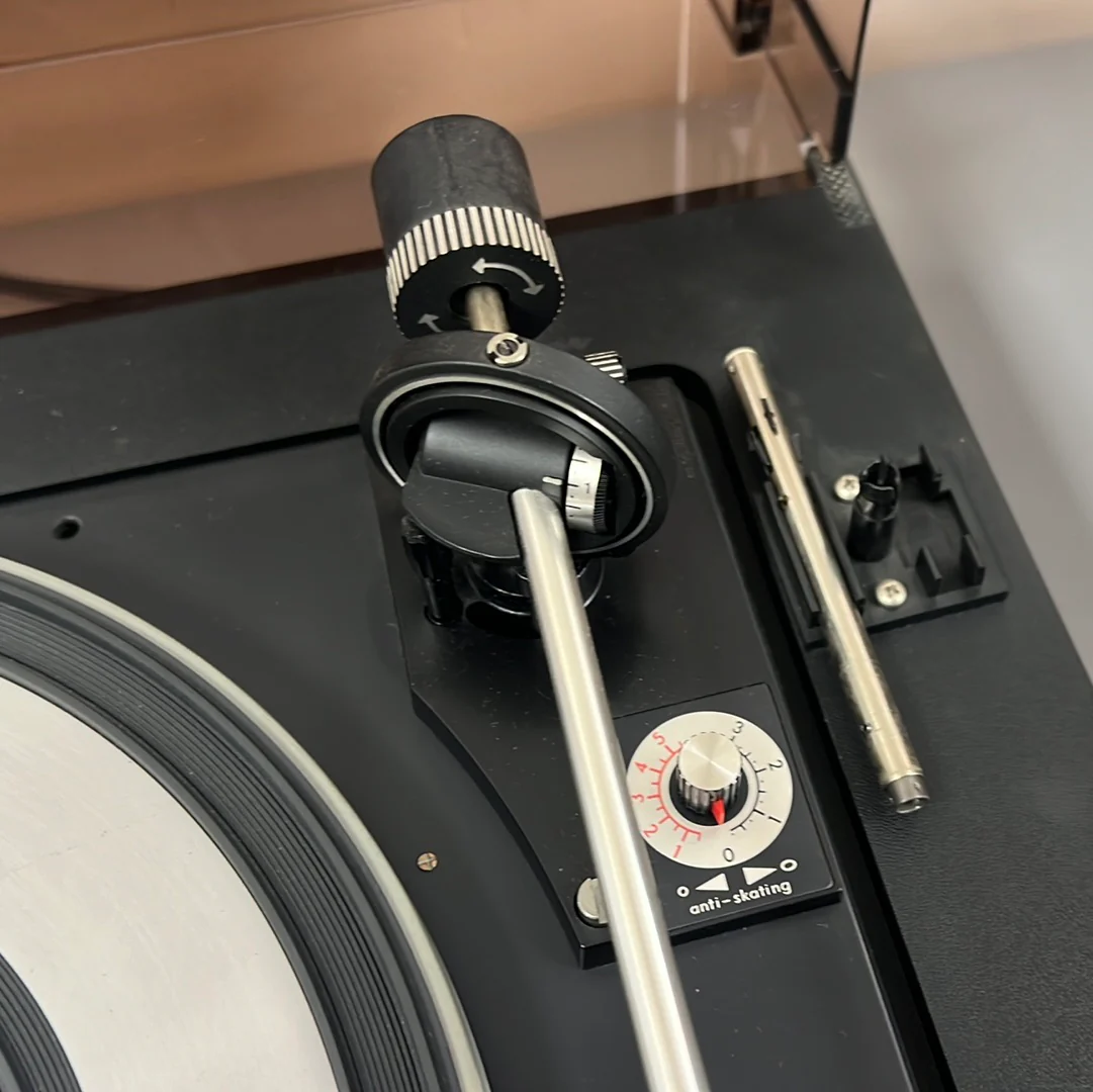 Dual 1218 Turntable with Dual Plinth & CH21 Sliding Dust Cover * Shure M91 * Super Rare ! - Image 9