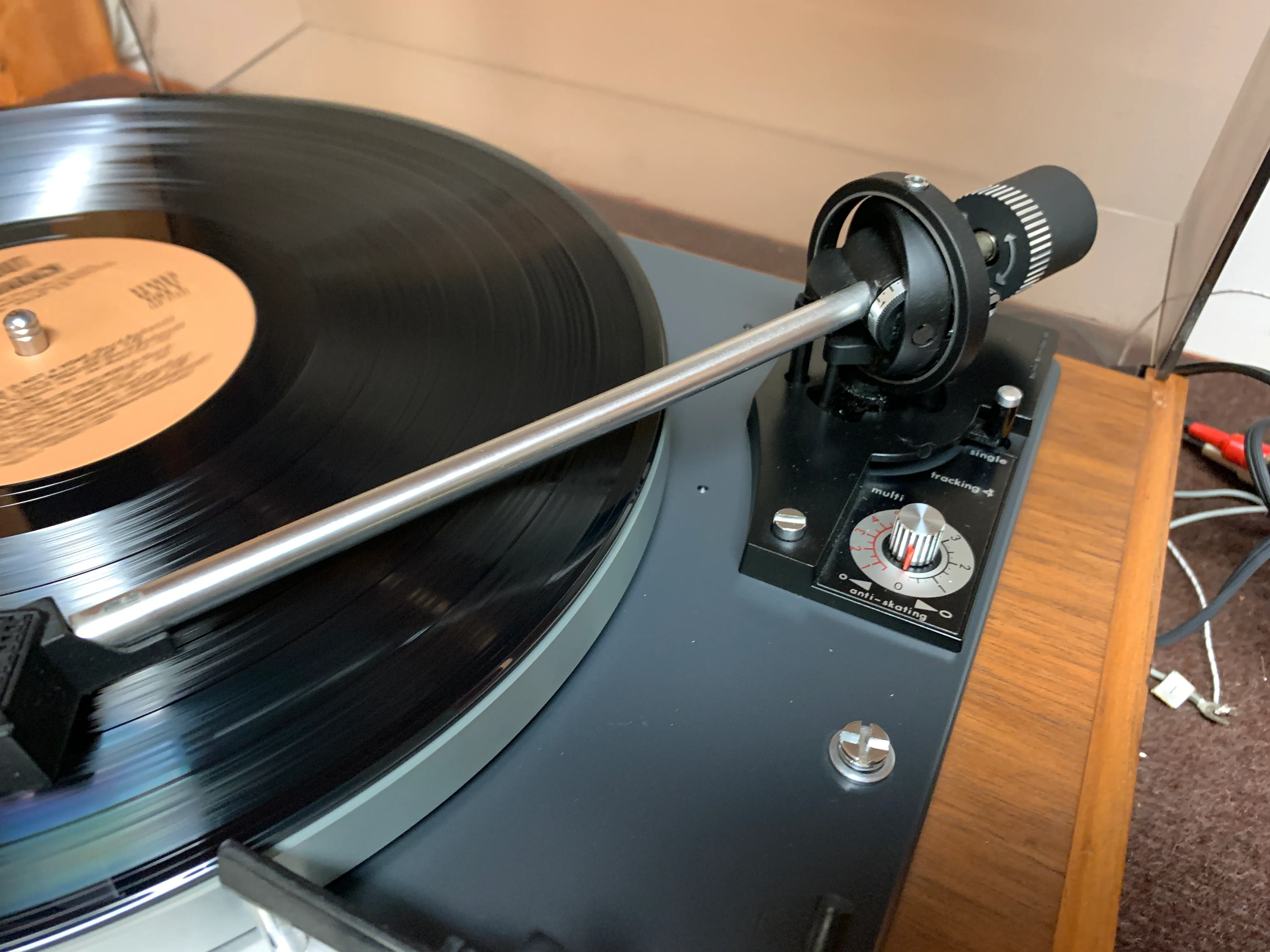 DUAL 1219 Turntable * Solid Wood Grundig Plinth * Fully Serviced * Shure High Track - Image 5