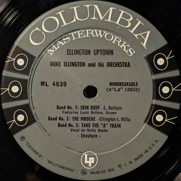 Duke Ellington And His Orchestra - Ellington Uptown (LP, Album, Mono, RP, Hol) (Very Good Plus (VG+)) - Image 3