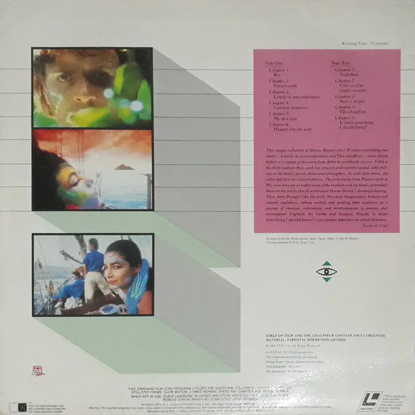 Duran Duran - Duran Duran (Laserdisc, 12", NTSC, CAV) (Near Mint (NM or M-)) - Image 2