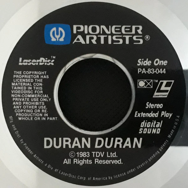 Duran Duran - Duran Duran (Laserdisc, 12", NTSC, CAV) (Near Mint (NM or M-)) - Image 3