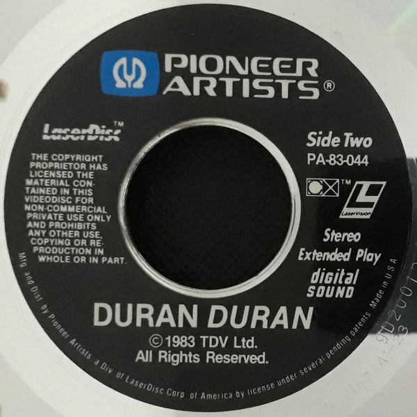 Duran Duran - Duran Duran (Laserdisc, 12", NTSC, CAV) (Near Mint (NM or M-)) - Image 4