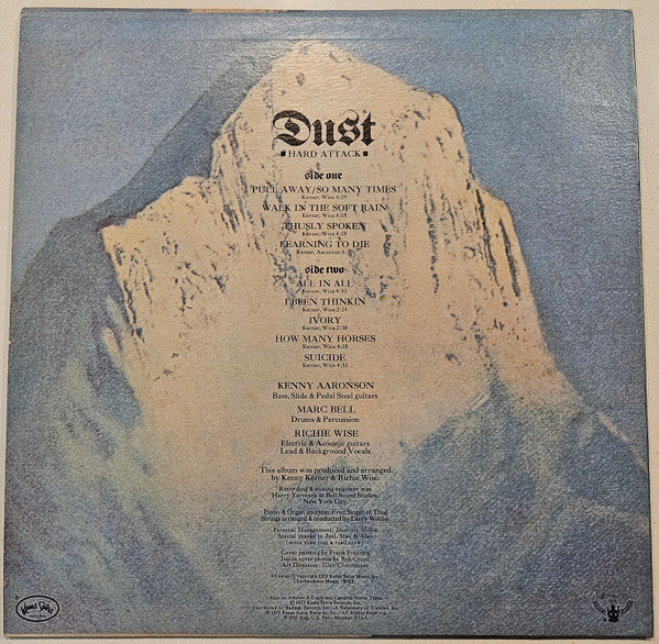 Dust - Hard Attack (LP, Album) (Very Good Plus (VG+)) - Image 2