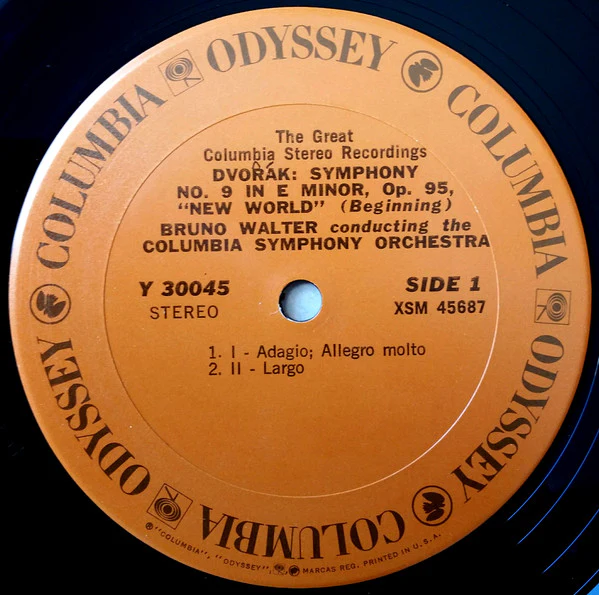 Antonín Dvořák - Bruno Walter, Columbia Symphony Orchestra - "New World" Symphony (LP, Album, RE) (Near Mint (NM or M-)) - Image 2