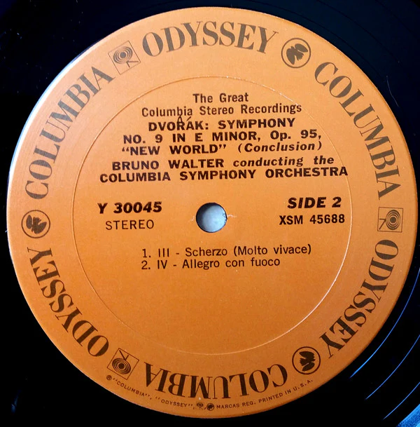 Antonín Dvořák - Bruno Walter, Columbia Symphony Orchestra - "New World" Symphony (LP, Album, RE) (Near Mint (NM or M-)) - Image 3