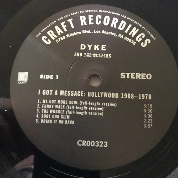 Dyke & The Blazers - I Got A Message: Hollywood 1968-1970 (2xLP, Comp) NEW & SEALED - Image 3