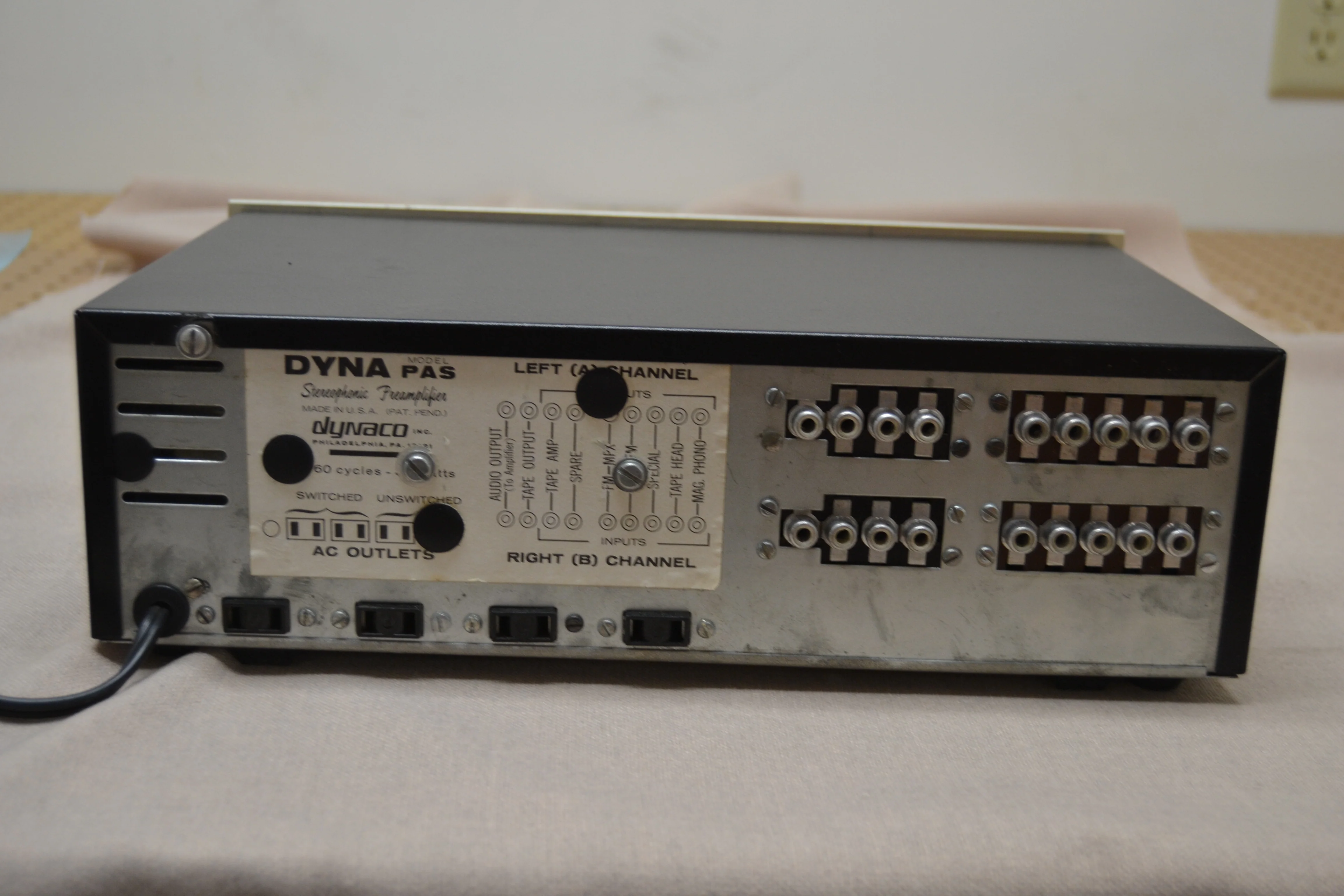 Dynaco Dyna PAS 3 Stereo Tube Preamplifier * Fully serviced and restored to factory specs * - Image 8
