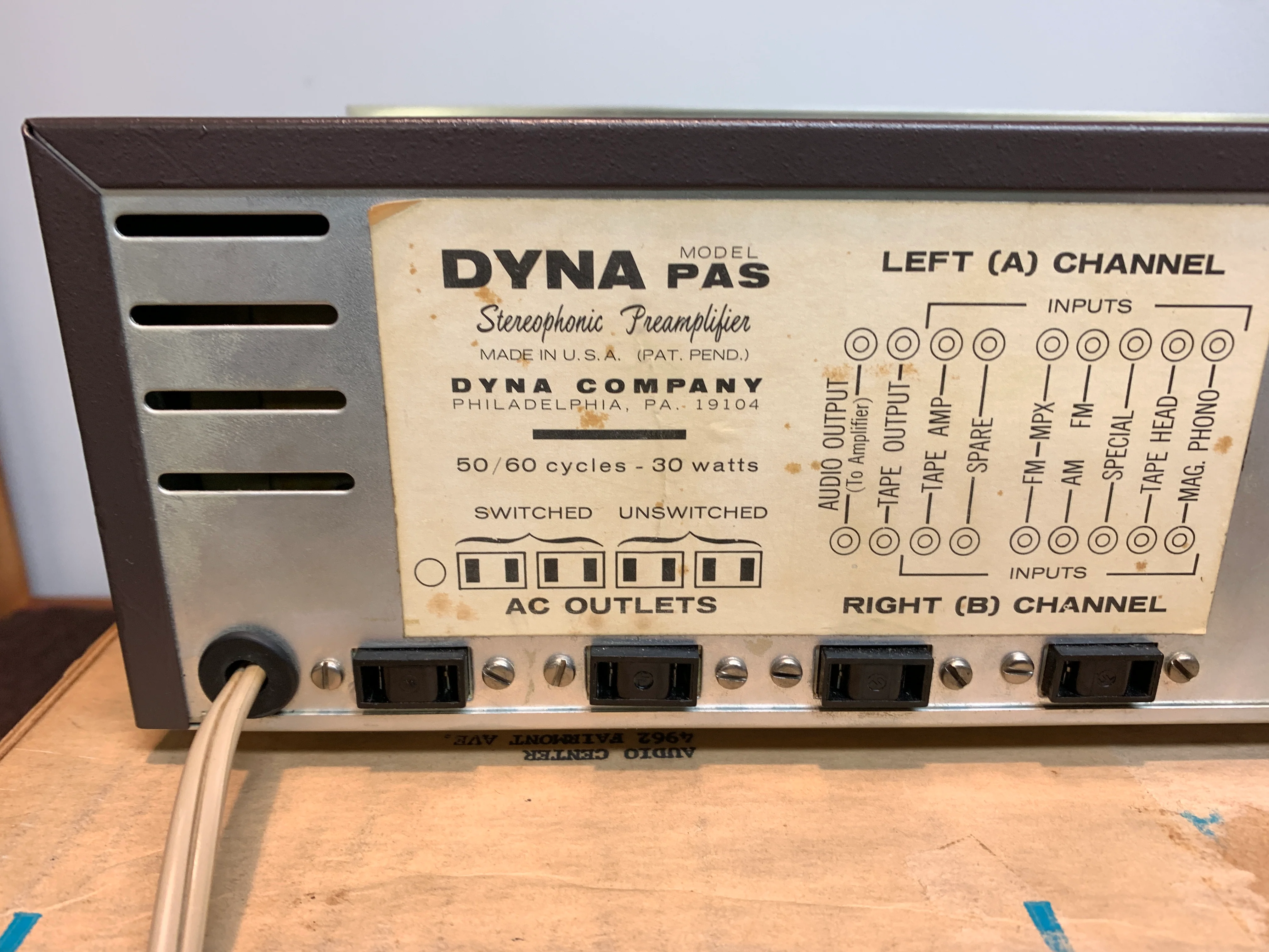 Dynaco Set - PAT3 Tube Preamplifier & Stereo 70 Tube Amplifier * Original Box - Image 9