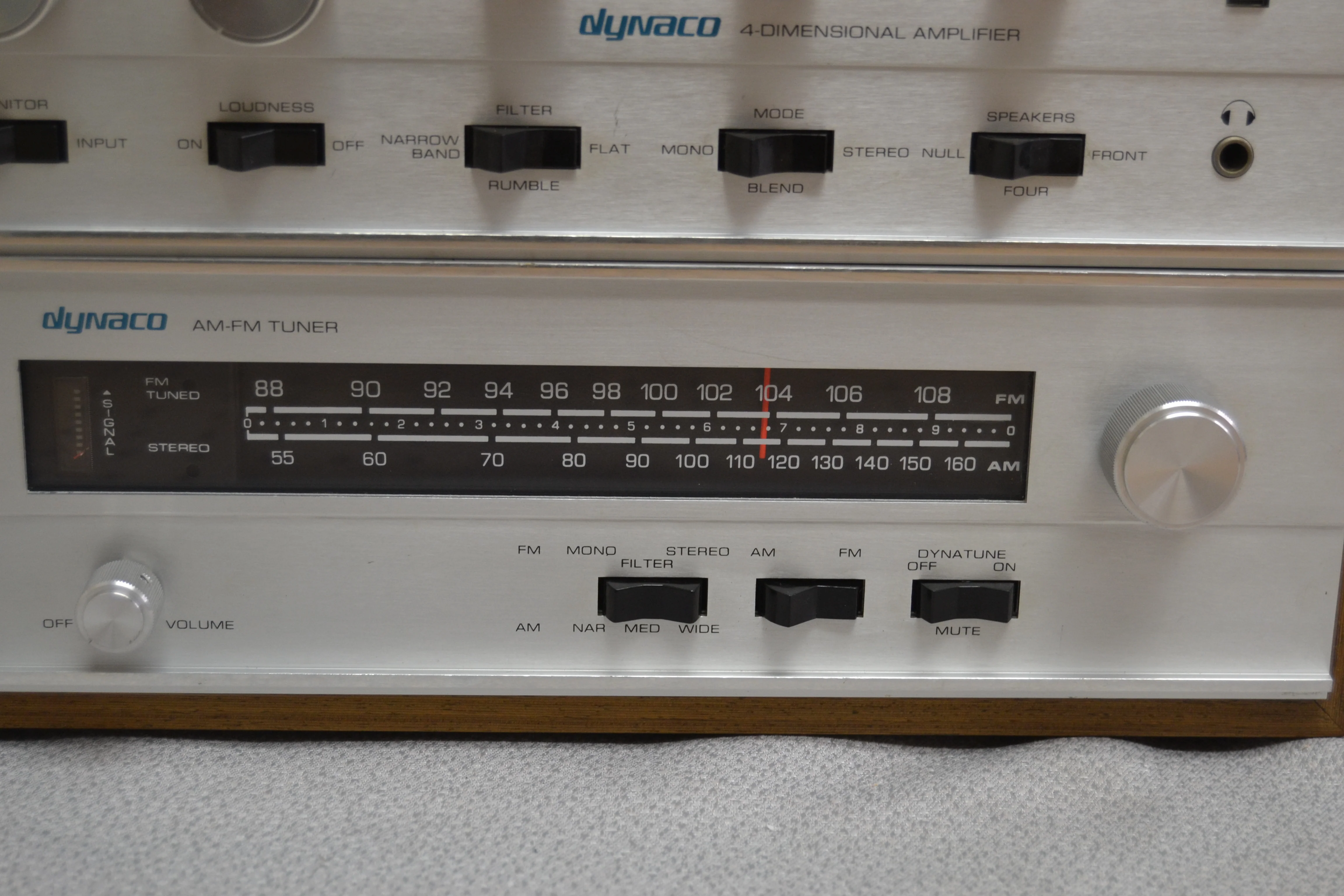 Dynaco Set // Sca 80Q Integrated Amplifier / AF6 Stereo Tuner * Original Wood Case - Image 3