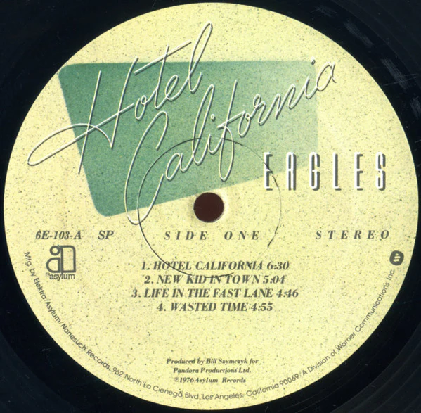 Eagles - Hotel California (LP, Album, RE, SP ) (Very Good Plus (VG+)) - Image 3