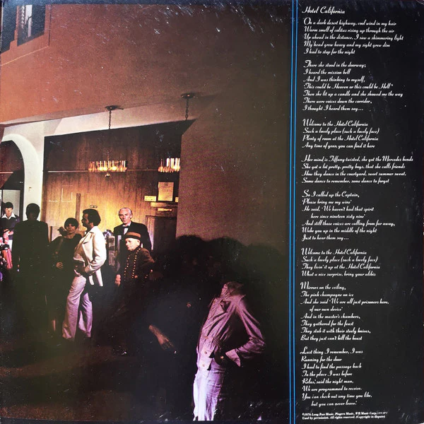 Eagles - Hotel California (LP, Album, RE, SP ) (Very Good Plus (VG+)) - Image 3
