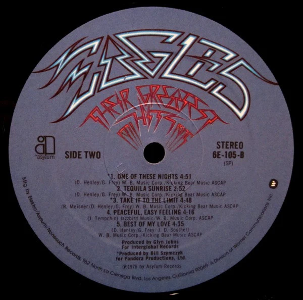 Eagles - Their Greatest Hits 1971-1975 (LP, Album, Comp, RP, Spe) (Very Good Plus (VG+)) - Image 4
