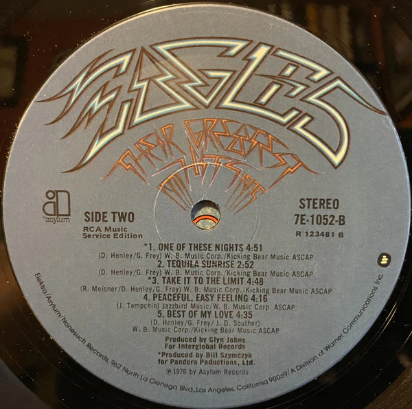 Eagles - Their Greatest Hits 1971-1975 (LP, Comp, Club, Ind) (Very Good (VG)) - Image 4