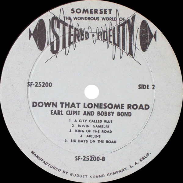 Earl Cupit And Bobby Bond - A Country Boy Looks Down That Lonesome Road (LP, Album) (Very Good Plus (VG+)) - Image 4