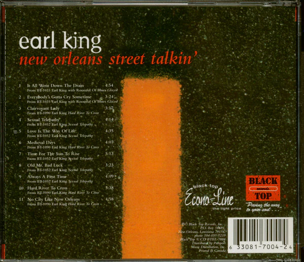 Earl King - New Orleans Street Talkin' (CD, Album, Comp) (Very Good Plus (VG+)) - Image 2