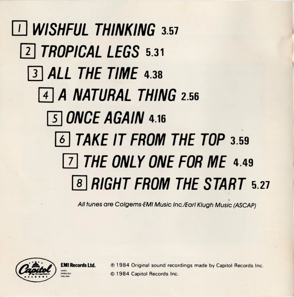 Earl Klugh - Wishful Thinking (CD, Album) (Very Good Plus (VG+)) - Image 4