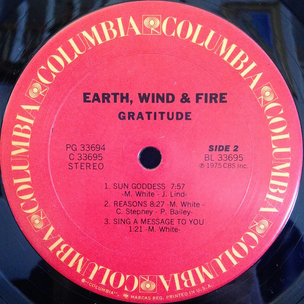 Earth, Wind & Fire - Gratitude (2xLP, Album, San) (Very Good Plus (VG+)) - Image 4