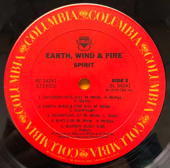 Earth, Wind & Fire - Spirit (LP, Album, Pit) (Very Good (VG)) - Image 4