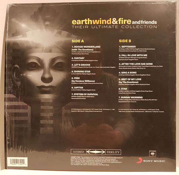 Earth, Wind & Fire - Their Ultimate Collection (LP, Comp) (Very Good Plus (VG+)) - Image 2