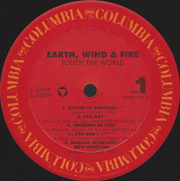 Earth, Wind & Fire - Touch The World (LP, Album) (Very Good Plus (VG+)) - Image 3