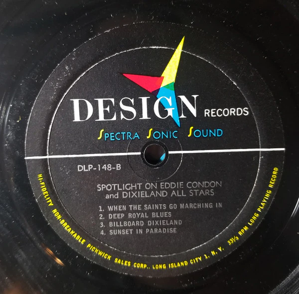 Eddie Condon Dixieland All-Stars - Spotlight On Eddie Condon (LP, Mono) (Very Good Plus (VG+)) - Image 3