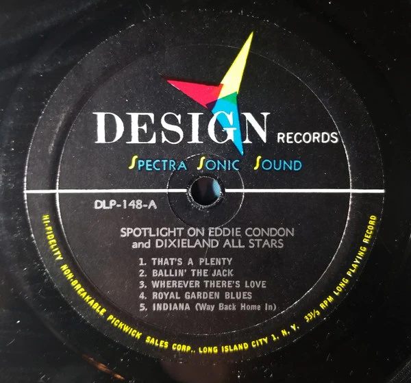Eddie Condon Dixieland All-Stars - Spotlight On Eddie Condon (LP, Mono) (Very Good Plus (VG+)) - Image 4