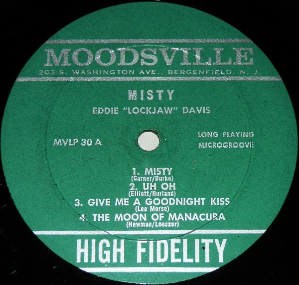 Eddie "Lockjaw" Davis With Shirley Scott - Misty (LP, Album, Mono) (Very Good (VG)) - Image 3
