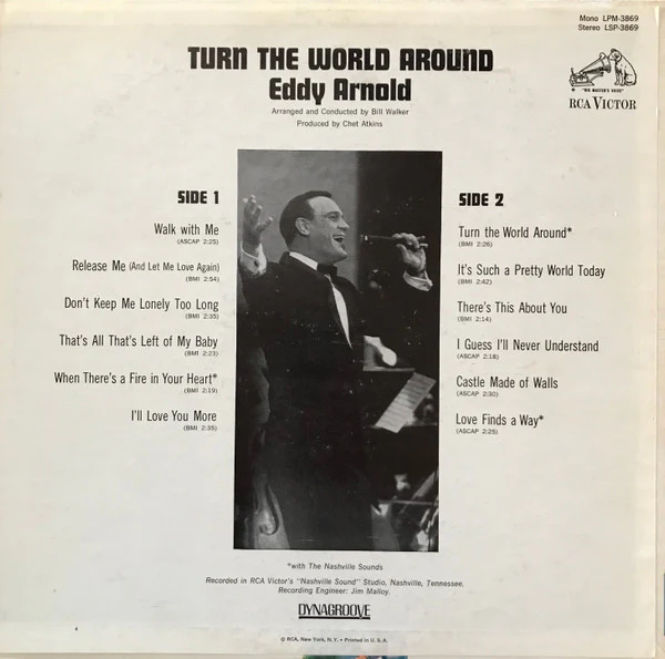 Eddy Arnold - Turn The World Around (LP, Album, Hol) (Very Good Plus (VG+)) - Image 2