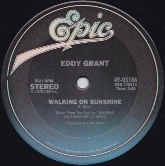 Eddy Grant - Walking On Sunshine (12") (Near Mint (NM or M-)) - Image 2