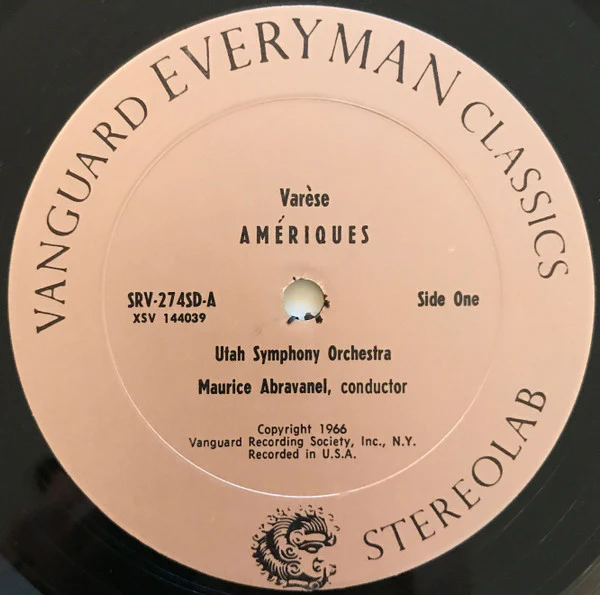 Edgard Varèse / Darius Milhaud / Arthur Honegger - Amériques / L'Homme Et Son Désir / Pacific 231 (LP, Album, Pit) (Near Mint (NM or M-)) - Image 3