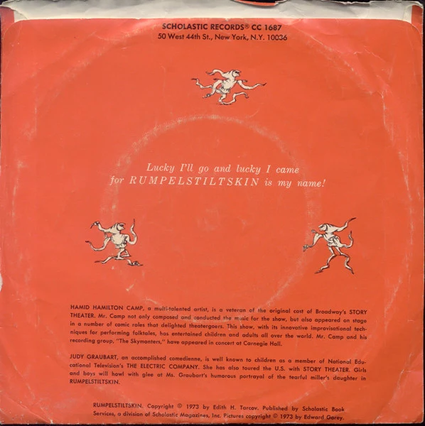 Edith H. Tarcov, Hamid Hamilton Camp*, Judy Graubart - Rumpelstiltskin (7") (Near Mint (NM or M-)) - Image 2