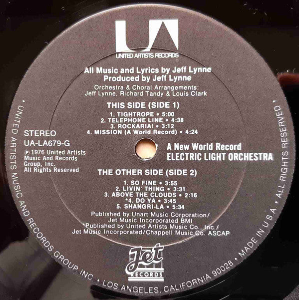 Electric Light Orchestra - A New World Record (LP, Album, Emb) (Very Good Plus (VG+)) - Image 3