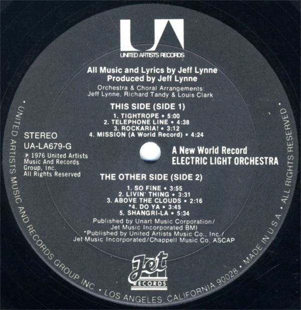 Electric Light Orchestra - A New World Record (LP, Album, Ter) (Very Good Plus (VG+)) - Image 3