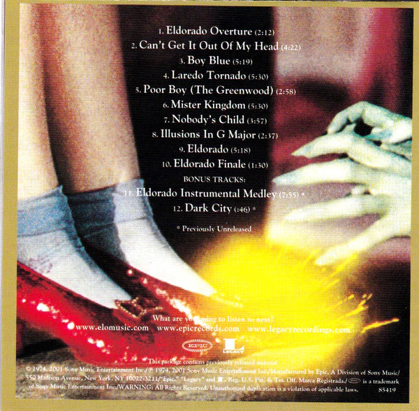Electric Light Orchestra - Eldorado (A Symphony By The Electric Light Orchestra) (CD, Album, RE, RM, RP) (Very Good Plus (VG+)) - Image 5