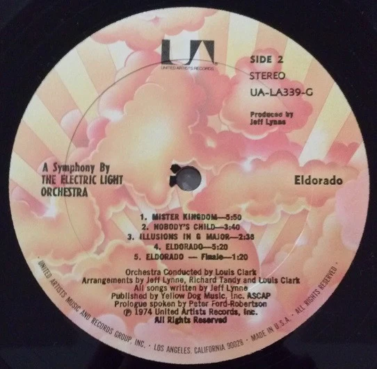 Electric Light Orchestra - Eldorado - A Symphony By The Electric Light Orchestra (LP, Album, RE, All) (Very Good (VG)) - Image 4