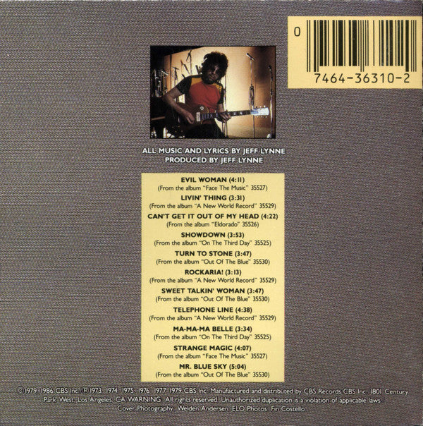 Electric Light Orchestra - ELO's Greatest Hits (CD, Comp) (Very Good Plus (VG+)) - Image 2