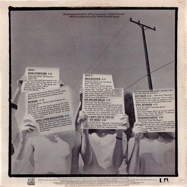 Electric Light Orchestra - Olé ELO (LP, Comp, All) (Very Good Plus (VG+)) - Image 2