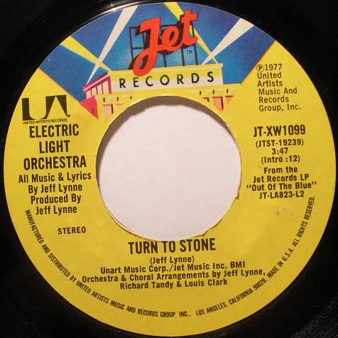 Electric Light Orchestra - Turn To Stone (7", Single, Styrene, Ter) (Near Mint (NM or M-)) - Image 3