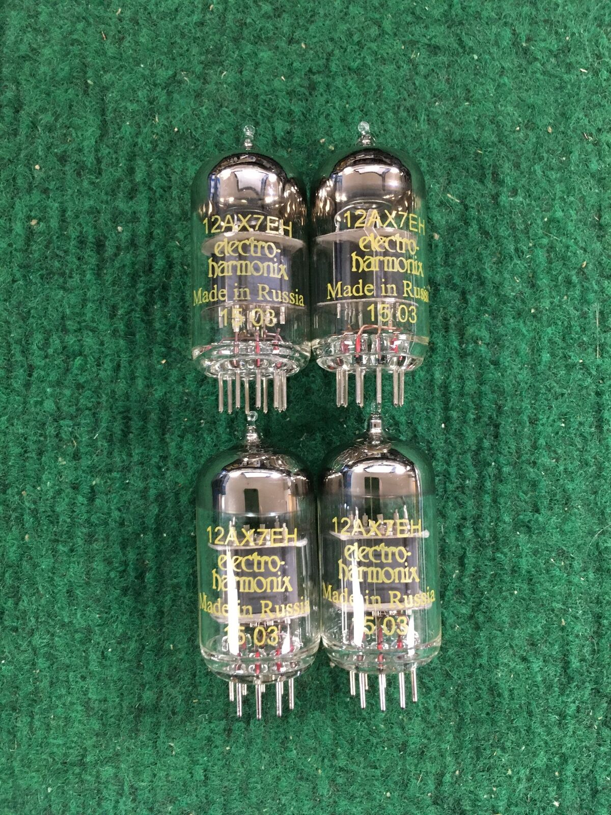 Electro-Harmonix * 12AX7 Tubes * Quad * Tested 130/120 125/130 118/130 115/130 - Image 2